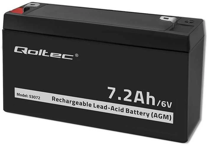 QOLTEC Baterija AGM 6V 7.2Ah