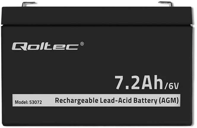 QOLTEC Baterija AGM 6V 7.2Ah