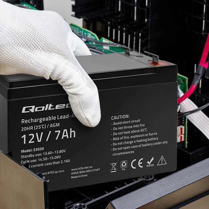 QOLTEC 53030 Gel baterija 12V 7Ah max.72A AGM