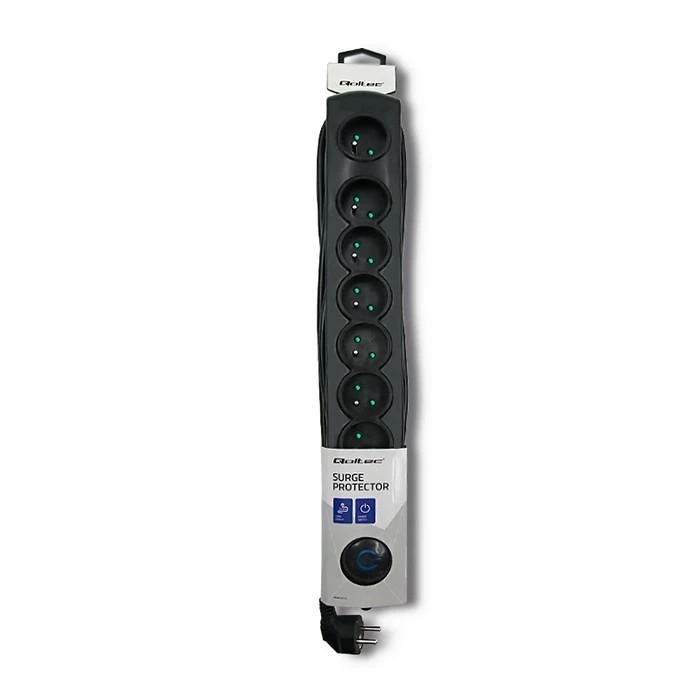 QOLTEC 50114 Viršįtampių apsauga 8 maitinimo lizdas 3,0m