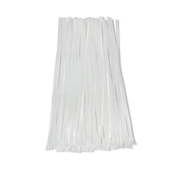 QOLTEC 52238 Daugkartinio naudojimo savaime užsifiksuojantis kabelio raištis 7,2x450 mm nailono UV Baltas