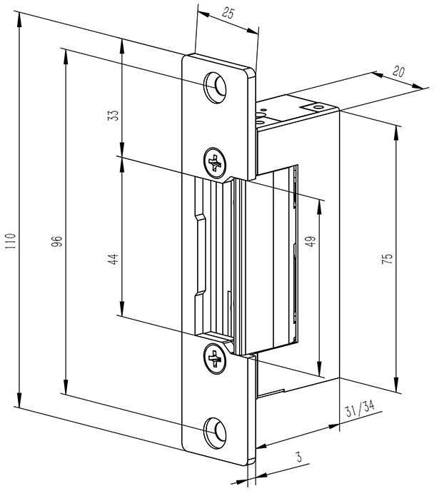 QOLTEC 52458 Reversinis elektrinis smūgis 300mA 12V