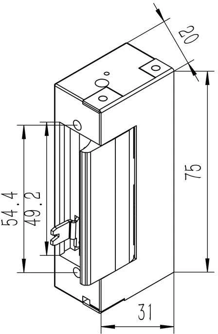 QOLTEC 52459 Elektrinis streikas su užraktu ir atmintimi 600mA 12V
