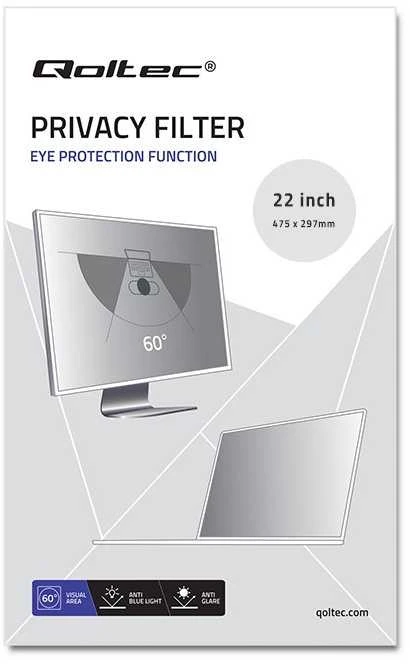 QOLTEC 51056 Qoltec Privatizuojantis filtras RODO | 22 | 16:10