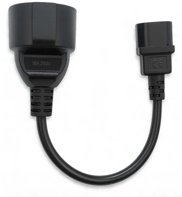 QOLTEC 53907 Adapteris IEC 320 C14 FRENCH 0,15m