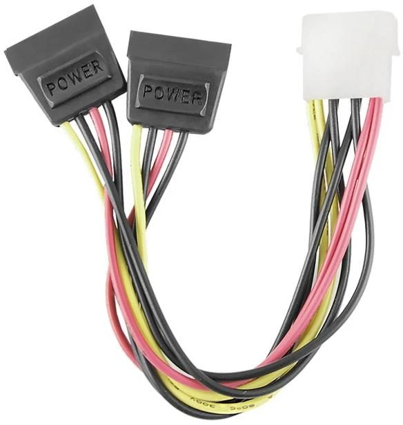 QOLTEC 27618 Qoltec Adapteris cable 20cm POWER MOLEX/2xSATA
