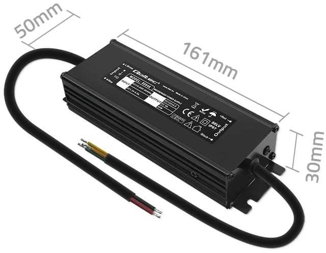 Qoltec Maitinimo šaltinis impulsowy LED IP67 | 60W | 12V | 5A | Wodoodporny