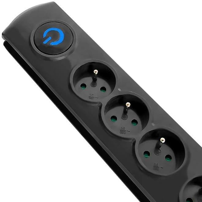 QOLTEC 50105 Viršįtampių apsauga 4 maitinimo lizdas 2,5m