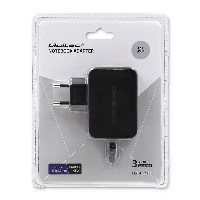 QOLTEC 52395 Maitinimo adapteris, skirtas Asus 33W 19V 1.75A specialus mikro USB