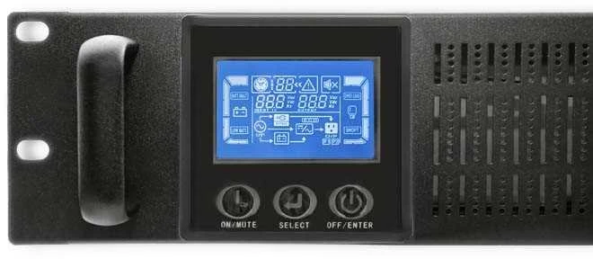 QOLTEC 53947 Nepertraukiamo maitinimo šaltinis UPS RACK 3KVA 2400 W LCD