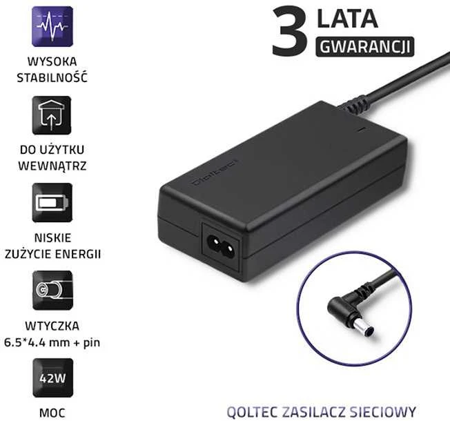 QOLTEC 51773 Qoltec kintamosios srovės adapteris monitoriui Samsung 42W 14V 3A 6.5 4.4