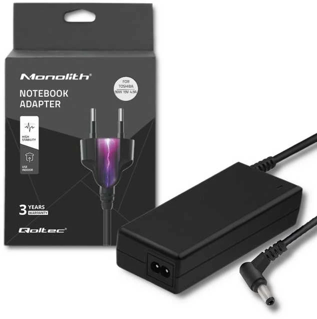 QOLTEC 50076 Nešiojamas kompiuteris AC power adapter Toshiba 90W 19V 4.9 A 5.5x2.5