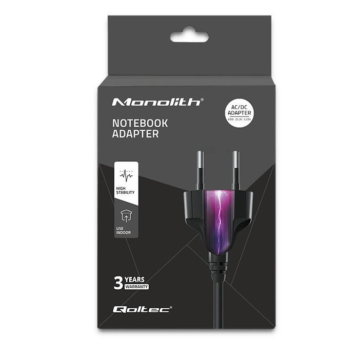 QOLTEC 51027 įkroviklis 65W / 5-20,3V / 2-3,25A / USB tipas C / PD