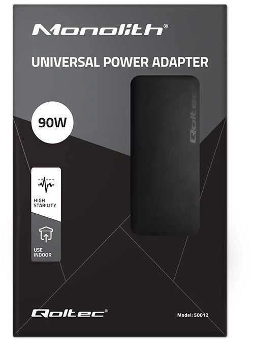 Universalus nešiojamų kompiuterių įkroviklis Qoltec 50012 90W + 8 kištukai