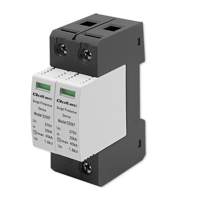 QOLTEC 52587 kintamosios srovės viršįtampio iškroviklis / 2P / 275V / T2 / BC