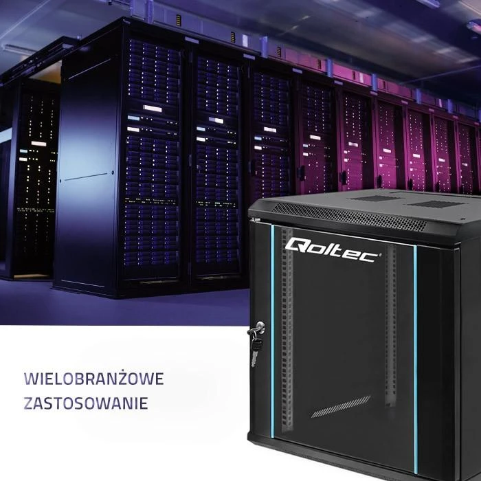 QOLTEC 54464 Rack spintelė 19 colių 12U 600x635mm