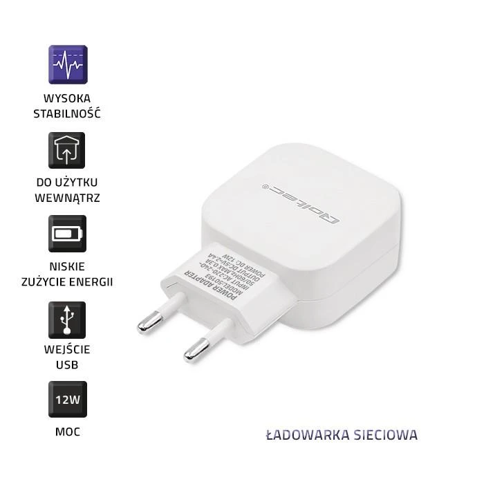 Qoltec 50193 USB kroviklis su techninėmis savybėmis