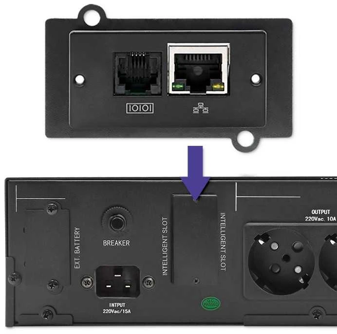 QOLTEC 53946 Nepertraukiamo maitinimo šaltinis UPS RACK 2KVA 1600 W LCD