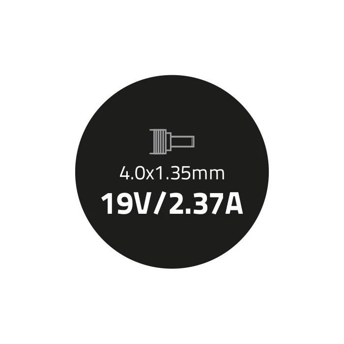 Asus įkroviklio 4.0x1.35mm jungties ir parametrų techninė schema