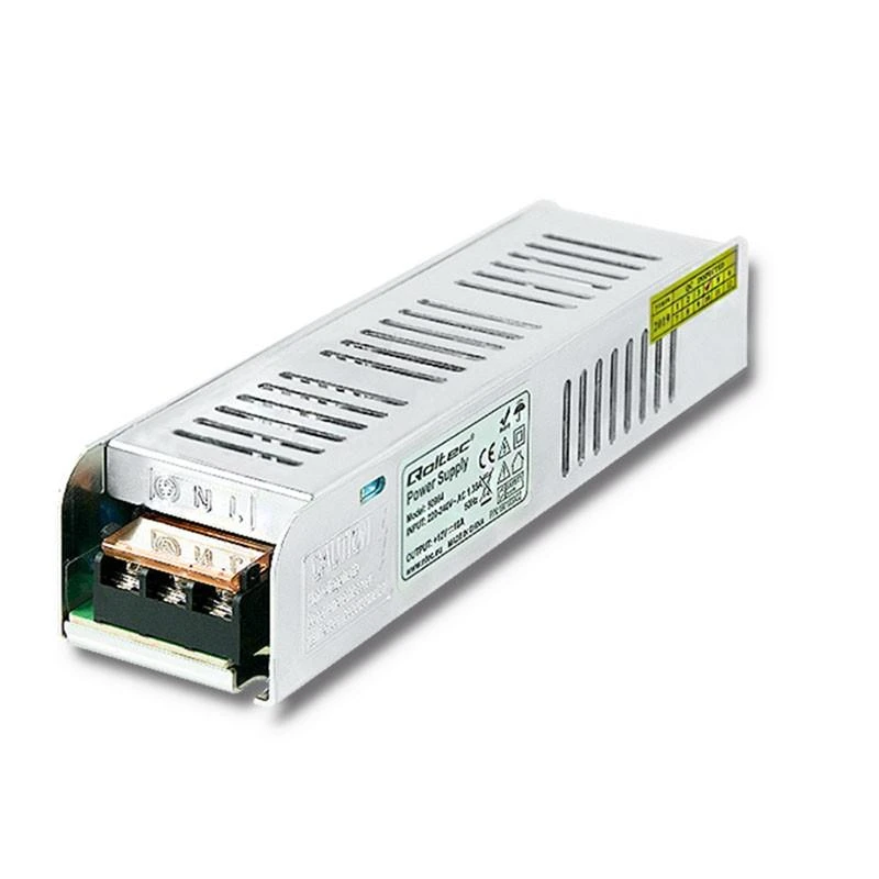 QOLTEC 50964 Qoltec LED tvarkyklė IP20 120W 12V 10A plona
