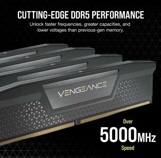 RAM „Corsair Vengeance“ 16 GB [1 x 16 GB 5200 MHz CL40 DIMM]