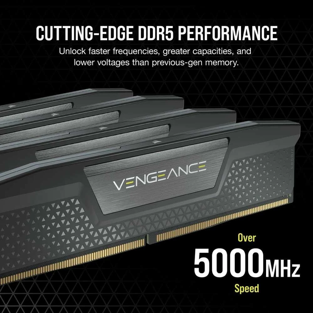 CORSAIR DRAM atminties rinkinys VENGEANCE – 64GB (2 x 32GB rinkinys) – DDR5 6400MHz C32