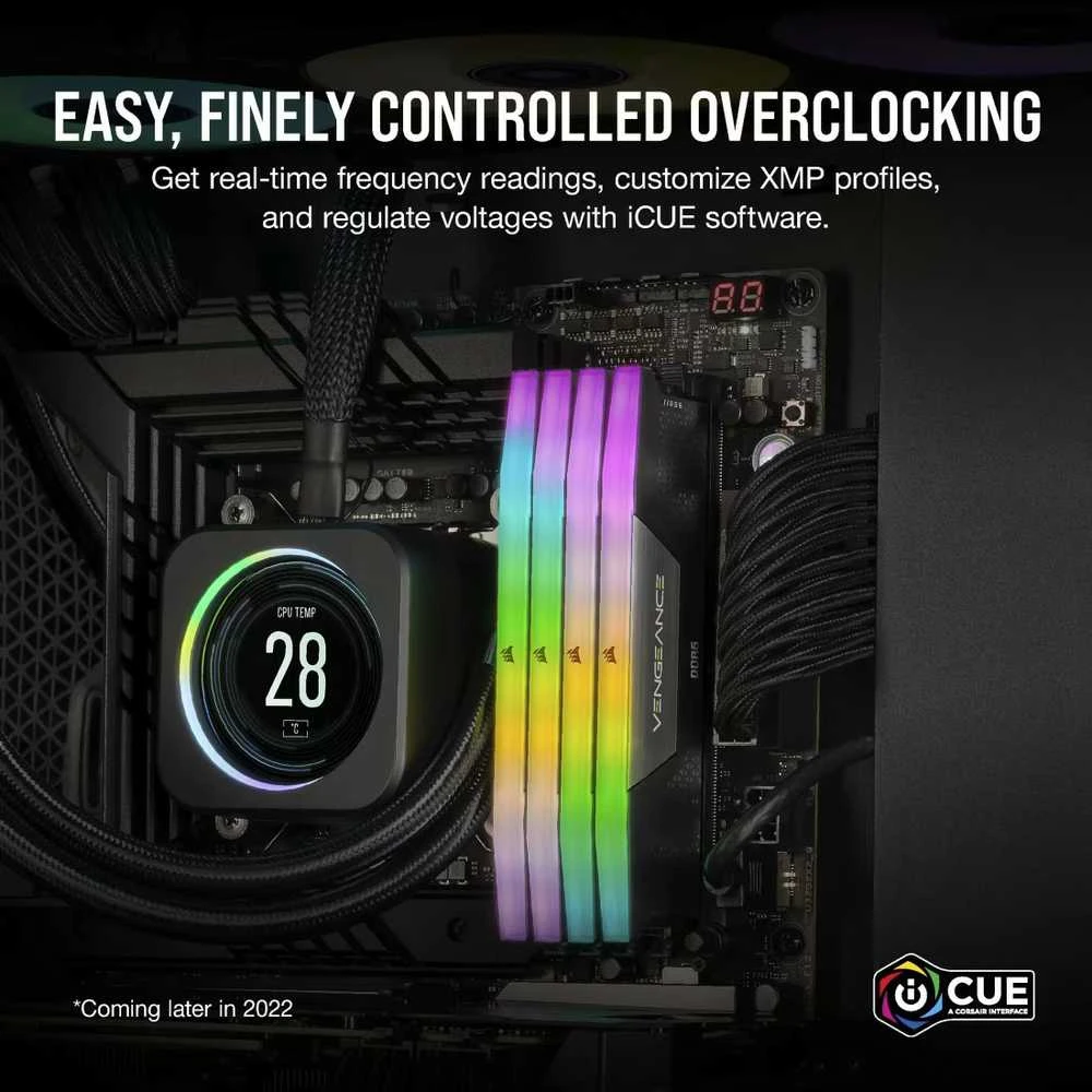 RAM 48 GB PC 6400 CL36 CORSAIR KIT (2x24 GB) VENGEANCE RGB mažmeninė prekyba