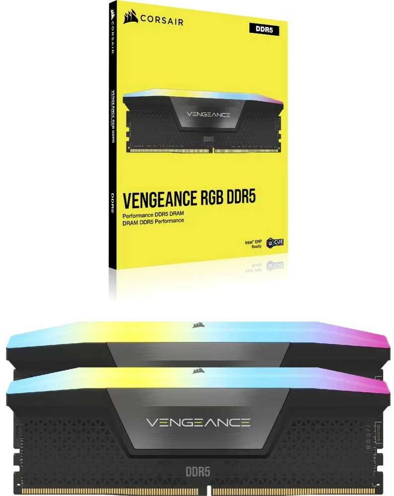 RAM 48 GB PC 6400 CL36 CORSAIR KIT (2x24 GB) VENGEANCE RGB mažmeninė prekyba