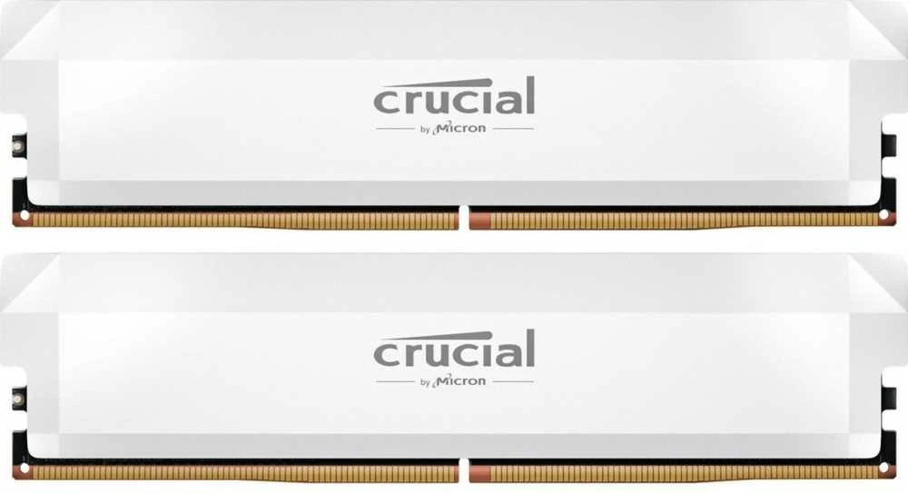 RAM „Crucial Pro Overclocking“ 64 GB [2 x 32 GB 6400 MHz DDR5 CL40 UDIMM] balta
