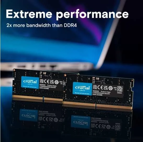 RAM Crucial 16GB [2x8GB 5600MHz DDR5 CL46 SODIMM]