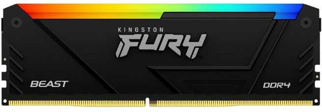 RAM Kingston KF432C16BB2AK4/32 32GB 3200MT/s DDR4 CL16 DIMM (Kit of 4) FURY Beast RGB | Kingston