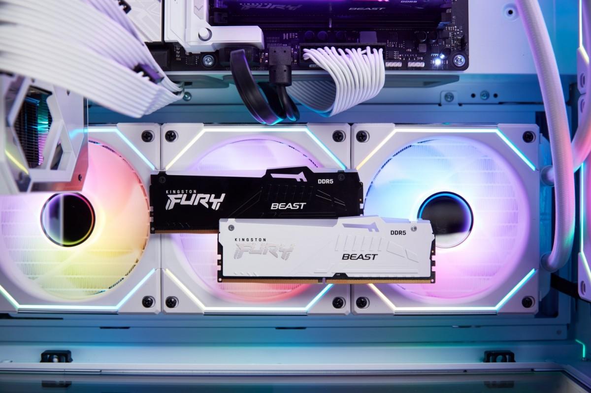 RAM „Kingston Technology FURY Beast“ 32 GB 6000 MT/s DDR5 CL36 DIMM atmintis (2 vnt. rinkinys) Baltas RGB EXPO