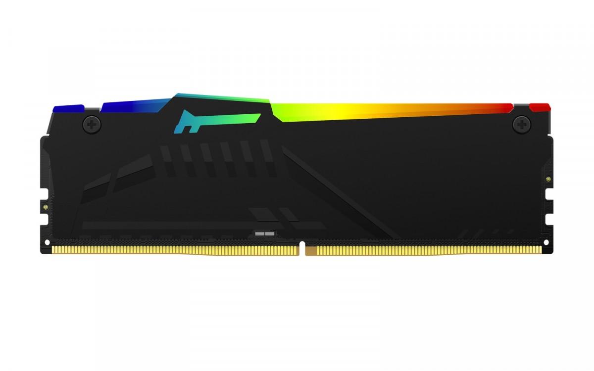 RAM „Kingston KF556C40BBA-32“ 32 GB 5600 MT/s DDR5 CL40 DIMM FURY Beast RGB atmintis | Kingstonas