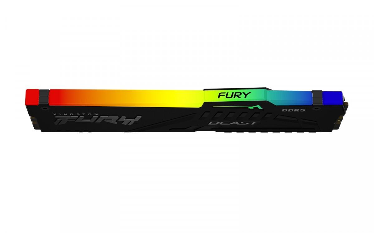 RAM KINGSTON 32GB 5200MT/S DDR5 CL40 DIMM FURY BEAST RGB
