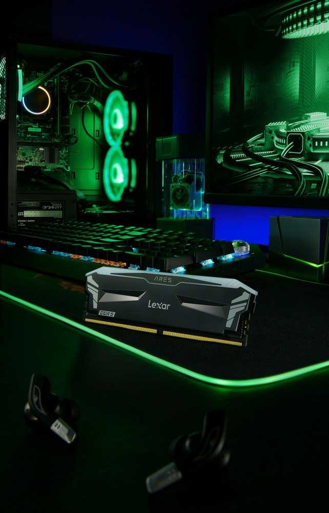 RAM Lexar | Darbalaukio atmintis | ARES | 32 komplektas (16GBx2) GB | DDR5 | 7200 MHz | PC/serveris | Registracijos Nr. | ECC Nr