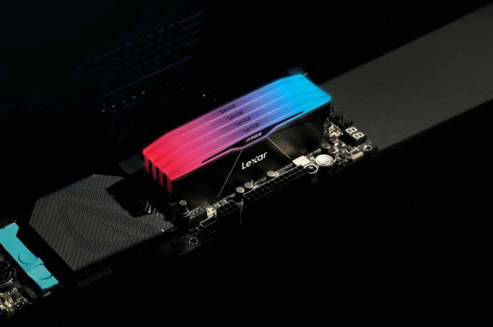 RAM „Lexar ARES RGB“ 32 GB (2 x 16 GB) DDR5 6000 MHz CL28 atmintis