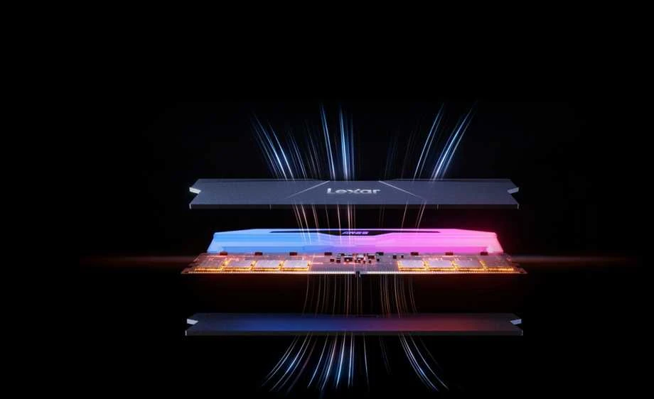 RAM „Lexar ARES RGB“ 32 GB (2 x 16 GB) DDR5 6000 MHz CL28 atmintis