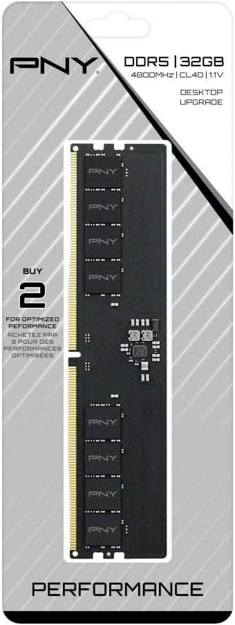 RAM Pny Technologies PNY našumo DDR5 4800MHz 1 x 32GB atmintis