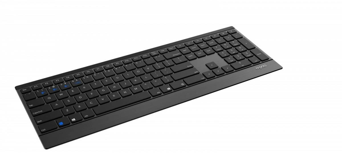 Klaviatūra Rapoo E9500M belaidė 100% (full-size) juoda
