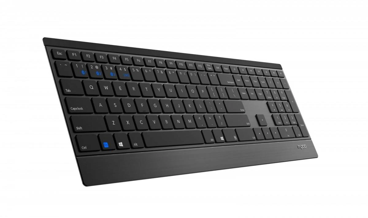 Klaviatūra Rapoo E9500M belaidė 100% (full-size) juoda