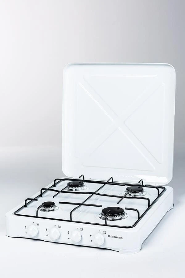 Kaitlentė Ravanson K-04T hob Juodas, Baltas Countertop Gas 4 zone(s)