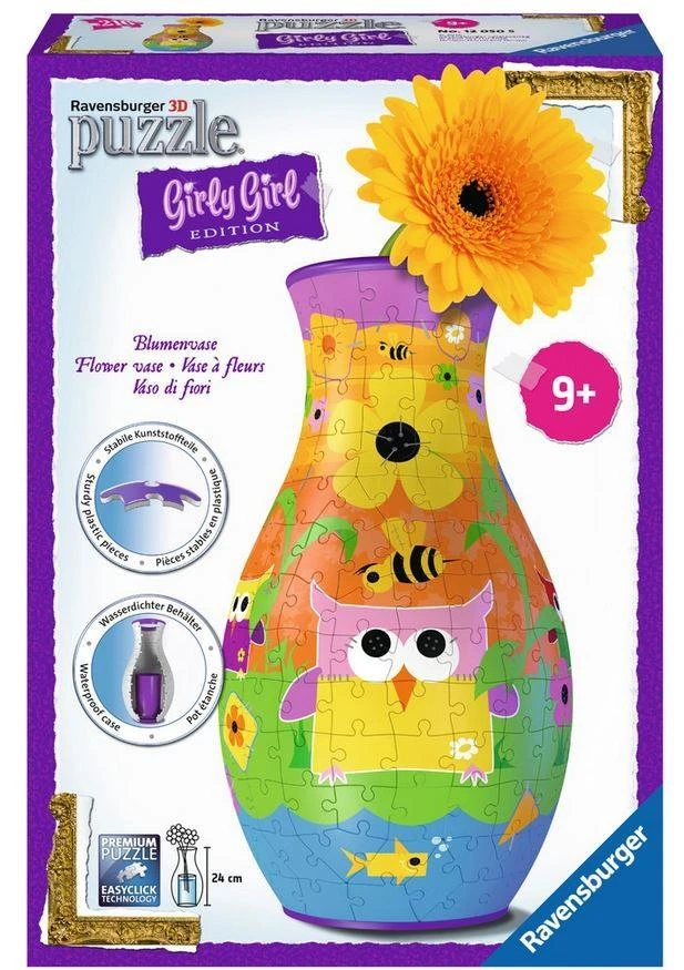 Owls - 216pcs. 3D Puzzle Vase - RAVENSBURGER dėlionė