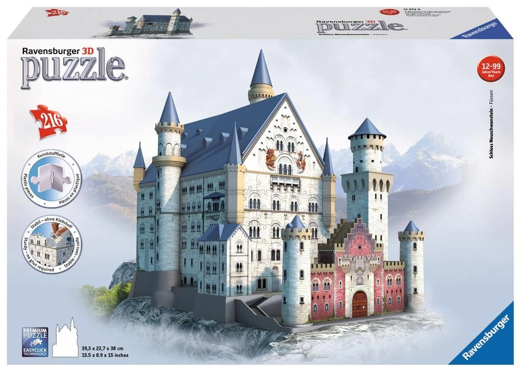 Ravensburger dėlionė "3D Puzzle Schloss Neuschwanstein"