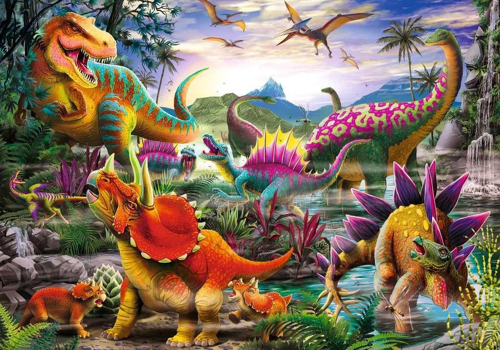 Ravensburger Dėlionė 35 vnt. -  Dinozaurai aprašymas - Prekės nuotrauka