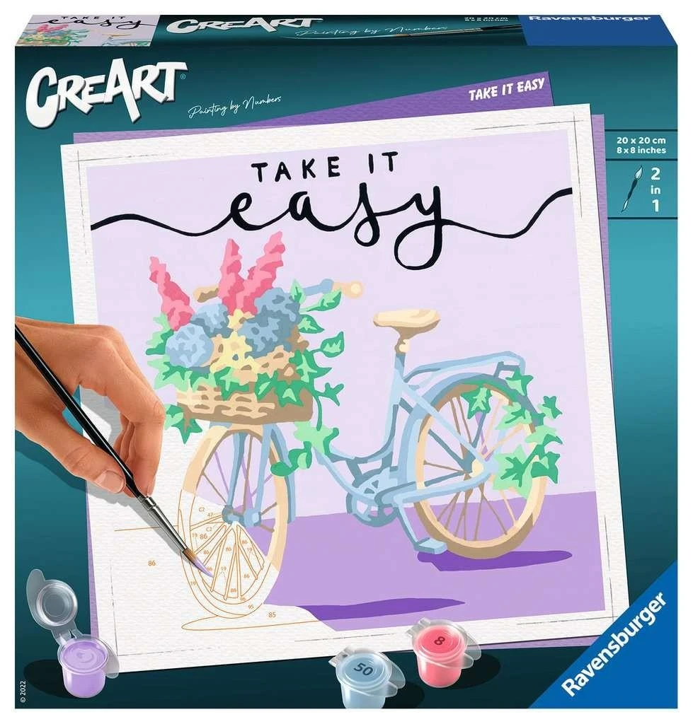 Ravensburger Rankdarbių rinkinys piešimui CreArt Take it easy 20x20cm