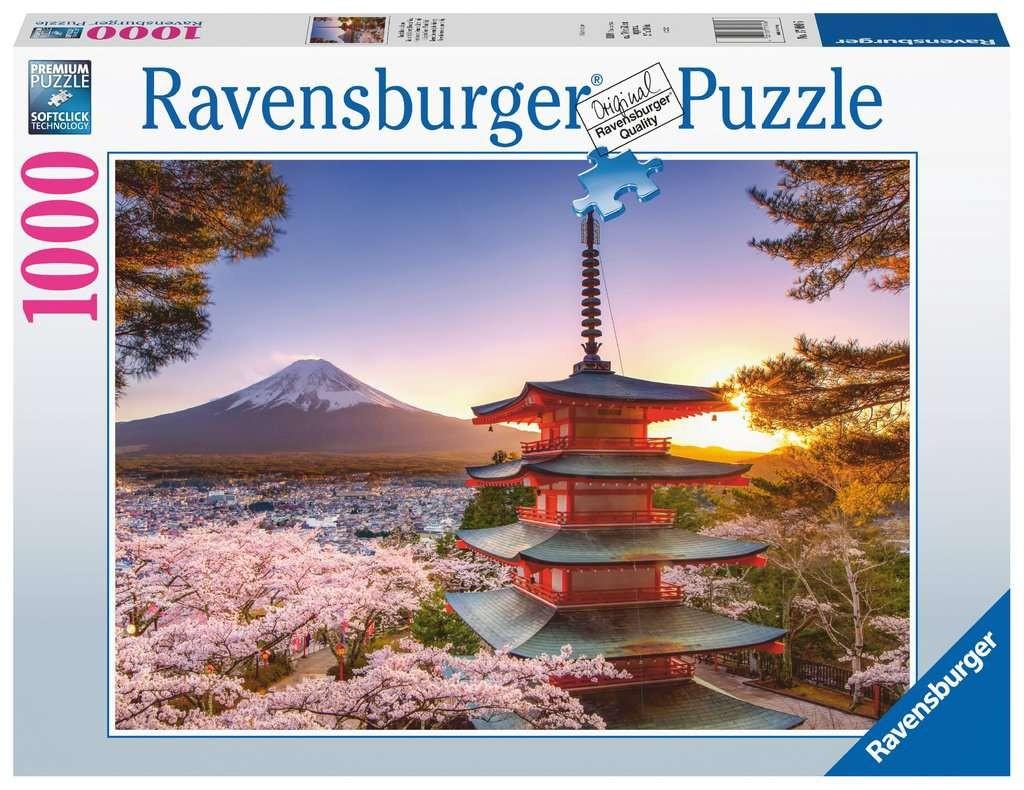Ravensburger Dėlionė 1000 vnt. - Fidžis ir žydinčios vyšnios aprašymas - Prekės nuotrauka