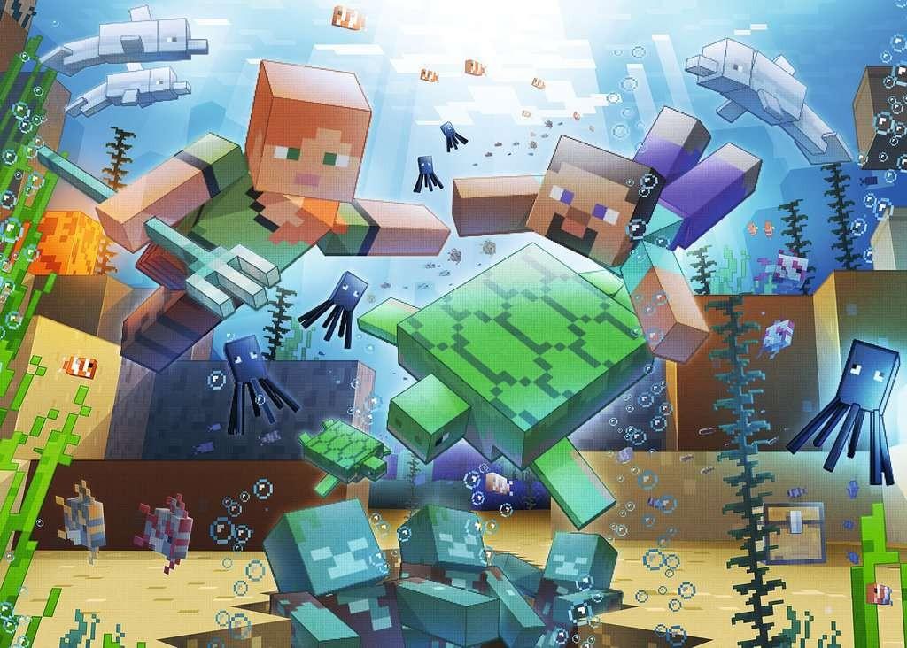 Ravensburger Dėlionė 1000 vnt. - Minecraft aprašymas - Prekės nuotrauka
