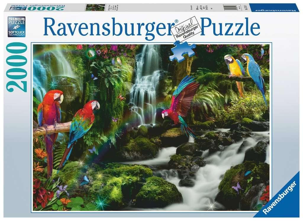 Ravensburger Dėlionė 2000 vnt. - Papūgos džiunglėse aprašymas - Prekės nuotrauka