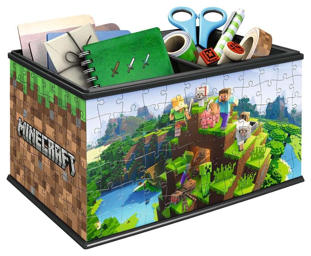 Ravensburger 3D Dėlionė 216 vnt. - Minecraft dėžutė aprašymas - Prekės nuotrauka