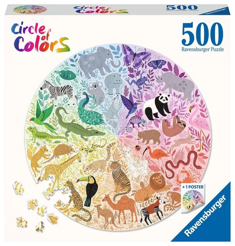 Ravensburger Dėlionė 500 vnt. - Gyvūnai aprašymas - Prekės nuotrauka